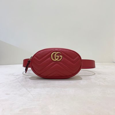 Gucci GG Marmot 腰包 紅色《精品女王全新&二手》