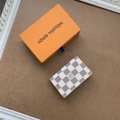 100％原廠Louis Vuitton LV 路易威登卡包 信用卡包 名片夾 男女通用卡包 經典 老花 黑格 啡格 多卡位卡包