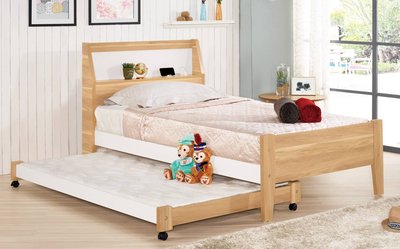 【生活家傢俱】CM-262-2A：3.5尺插座子母床【台中家具】床架 床台 兒童床 單人床 低甲醛木心板
