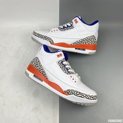 Air Jordan 3 Retro  " Knocks " AJ33   136064-148 白藍橘 荔枝皮男鞋