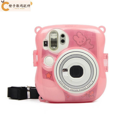 全館免運 果凍粉色相機殼 富士 拍立得 Instax Mini 25 Mini 26 + 相機包保護殼 攝影相機套 可開發票