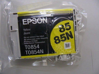 ☆呈運☆裸裝EPSON 85N T0854 T0854N 原廠黃色墨水匣 適用:EPSON PHOTO 1390