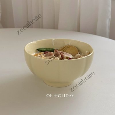 【Zoomhome】韓國ins博主同款 南瓜碗 陶瓷碗 碗 米飯碗 沙拉碗 餐具