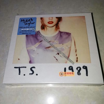 樂迷唱片~Taylor Swift 1989 CD 有13張拍立得