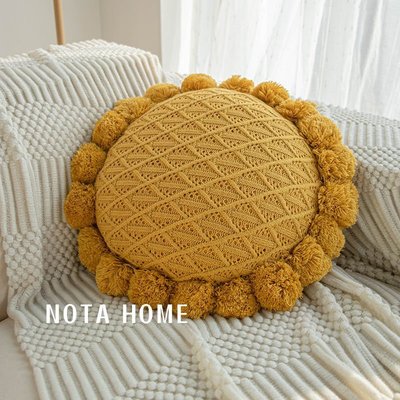 北歐ins風網紅抱枕花朵向日葵客廳沙發可愛腰枕靠枕小雛~特價精品 夏季