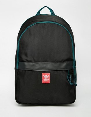 【現貨附實圖】愛迪達Adidas Classic Backpack黑綠 後背 三葉草百搭經典 非藍白男女porter斜肩腰airwalk包logo F76907