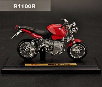 【寶馬摩托車模型】BMW R1100R 紅色 重型機車模型 Maisto 美馳圖 1/18精品車模