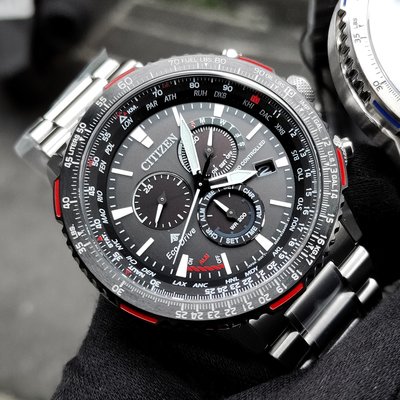 現貨 可自取 CITIZEN CB5001-57E 星辰錶 手錶 46mm 光動能電波錶 飛行錶 黑面盤 鋼錶帶 男錶