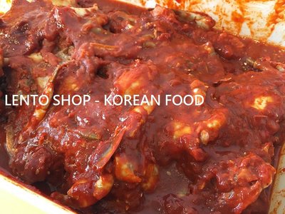 LENTO SHOP - 韓國進口 醃漬辣醬螃蟹  辣醬蟹 辣蟹 醬蟹  5公斤/盒