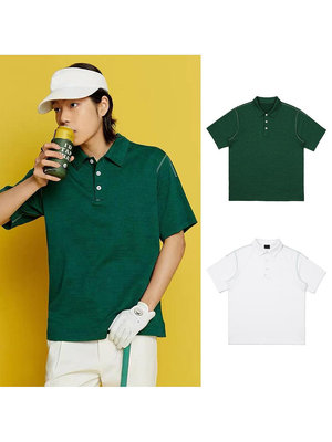 韓國夏季馬爾高爾夫男短袖POLO衫透氣輕薄運動休閒百搭LOGO