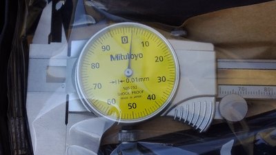 日本三豐 Mitutoyo附錶卡尺 505-733 200mm×0.01  附表卡尺  槓桿表 三豐 TESA 專業維修