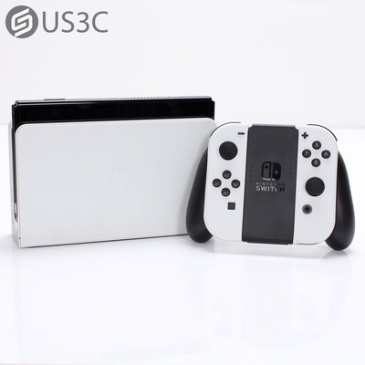 【US3C-台南店】任天堂 Nintendo Switch OLED HEG-001 白色 掌上型主機 ７吋OLED面板 螢幕邊框收窄 二手電玩主機