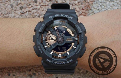 【晴沐代購】CASIO G-SHOCK【GA-110RG-1A】黑玫瑰金