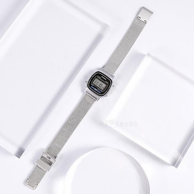中古風手錶Casio卡西歐小銀塊復古小方表手表女休閑時尚氣質腕表小方塊la670