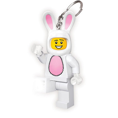 LEGO 樂高鑰匙圈 樂高經典款 兔子 人偶造型LED 鑰匙圈鎖圈 手電筒 吊飾 COCOS LG320