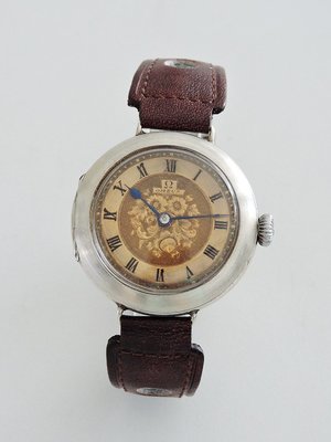 1910S 典藏 OMEGA 歐米茄 純銀雕花紋古董機械錶