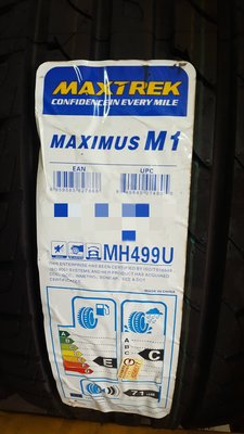 +超鑫輪胎鋁圈+  新迪斯 MAXTREK MAXIMUS M1 195/60-15 另有 PLAYZ V551 R1