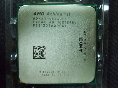 【含稅】AMD Athlon II X4 630 2.8G ADX630WFK42GI 四核 庫存正式散片CPU一年保