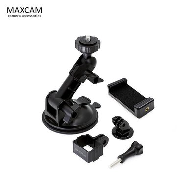 易匯空間 MAXCAM適用dji大疆靈眸gopro987運動相機OSMO Pocket 2汽車吸盤玻璃固定車載手機DJ1767