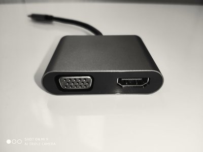 當天發貨 現貨 全新USB C 四合一Type-C轉HDMI VGA USB3.0 PD充電Type C to HDMI高清轉接線