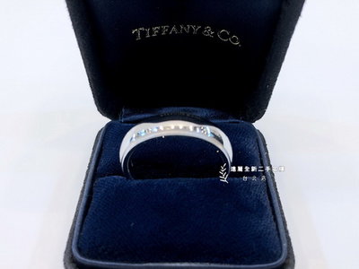 A8770 Tiffany&amp;Co PT950白金素面寬版milarain系列男戒(遠麗精品 台北店)