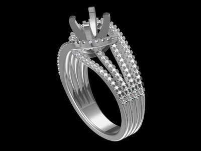 18K金鑽石1克拉空台 婚戒指鑽戒台女戒線戒 款號RD72301 特價51,400 另售GIA鑽石裸石