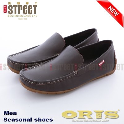 【街頭巷口 Street】ORIS 男款 一腳登式帆船鞋 - 深咖啡色 S94203