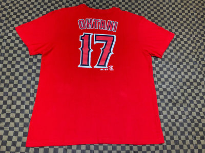 Ken Life精品服飾店 大谷翔平 OHTANI 17號 二刀流 天使隊 MLB Majestic品牌 短T 男女裝