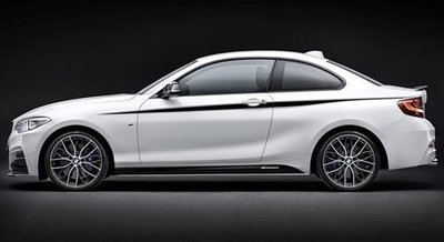 【樂駒】BMW 原廠 F22 M-Performance 側裙 貼紙 改裝 套件  外觀 空力