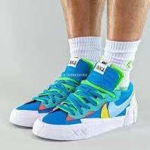 代購】Kaws x Sacai x Nike Blazer Low 藍時尚休閒百搭滑板鞋DM7901