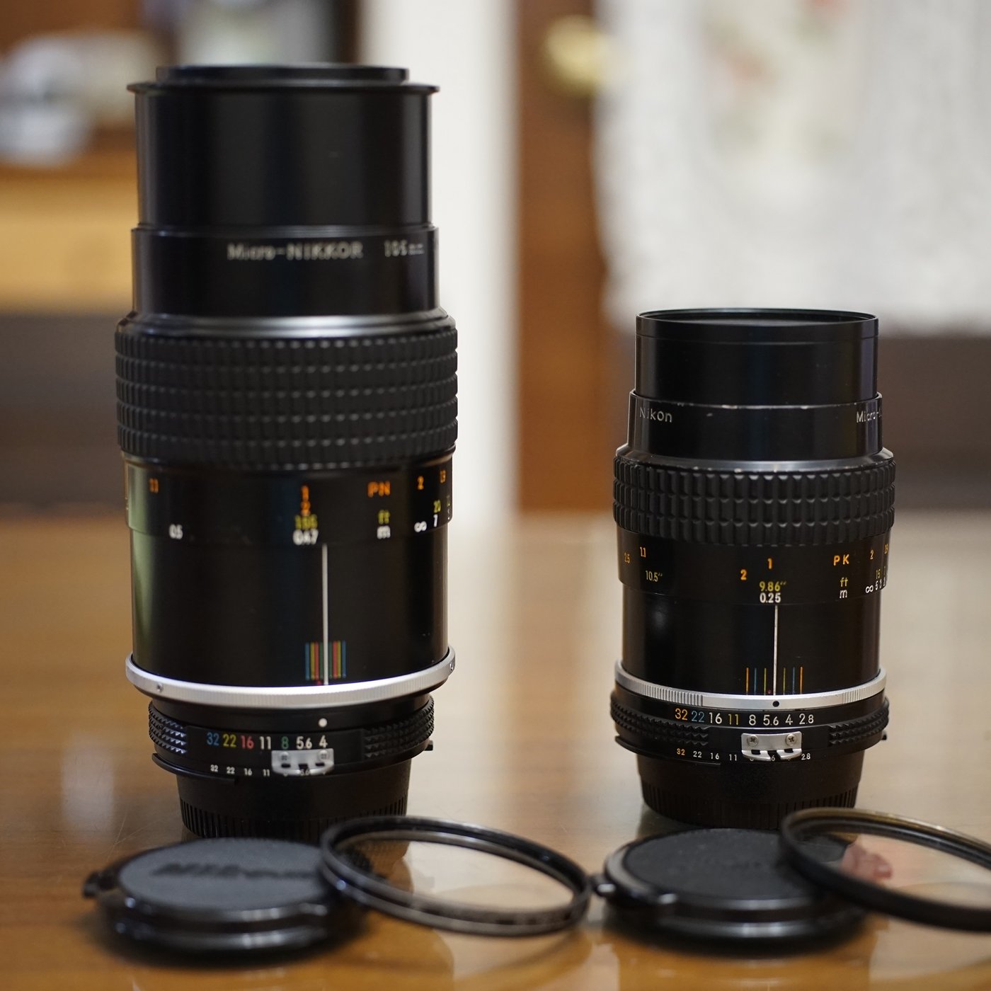 售】Nikon 微距雙雄105mm F4.0 , 55mm F2.8 Micro AI 全幅用可轉接無反 