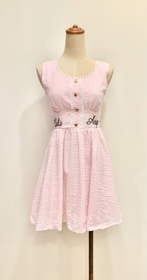 粉色高腰甜美洋裝lizlisa LIZ LISA風