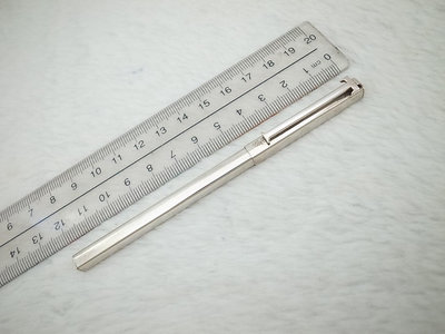 B903 Tiffany 美國製 特別的四角 純銀原子筆(8成新無凹)