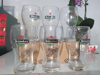 Heineken （海尼根）啤酒杯/6杯合售