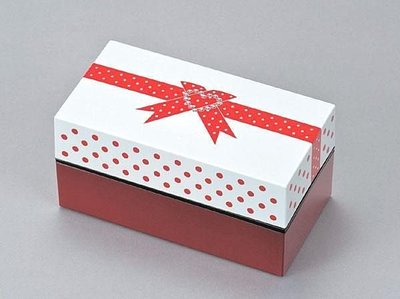 ***日本帶回*** 竹中可微波禮物盒2段便當盒紅(日本製)