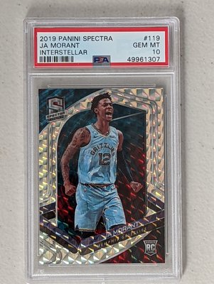 2019-20 Panini Spectra Intersteller #119 Ja Morant PSA10