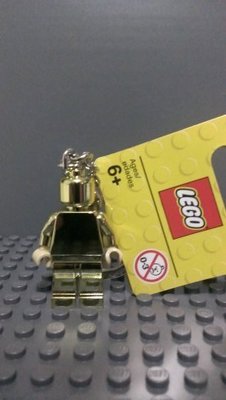 【樂購玩具雜貨鋪】LEGO 樂高 850807 小金人錀匙圈 Gold Minifigure keychain