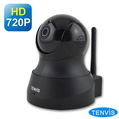 TENVIS TH-661 HD無線網路攝影機 (黑色) 監視器 攝影機 720p