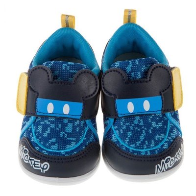 童鞋(13~16公分)Disney迪士尼米奇藍色數碼迷彩寶寶休閒鞋D7X216B