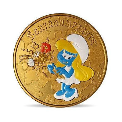 2021年法國巴黎造幣廠藍精靈系列紀念章