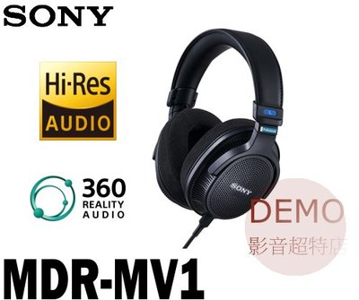 ㊑DEMO影音超特店㍿日本SONY  MDR-MV1 頂級錄音室專用監聽耳機