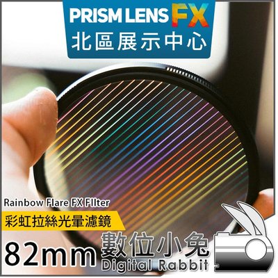 數位小兔【PrismLens FX Filter 彩虹拉絲光暈濾鏡 82mm】特效濾鏡 濾鏡 柔光鏡 相機 攝影 電影