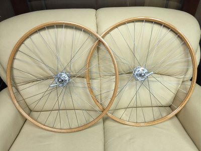 自行車 輪圈組 / 義大利 Campagnolo 木框 輪組