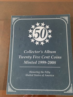 美國50州紀念幣1本(內含20枚紀念幣)