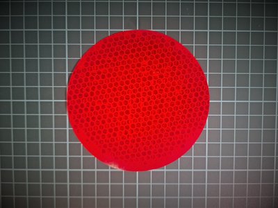 【反光貼紙】Avery Dennison 直徑10公分圓形鑽石級反光貼紙~紅色