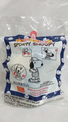 收藏品-2002年麥當勞公仔/SPORTY SNOOPY-BASEBALL(全新未使用)