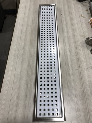 DIY水電材料 專利型ST地板排水 90X10cm 台灣製造 白鐵304#地板排水 不鏽鋼集水槽