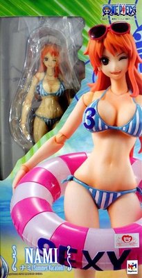 日本正版 MH VAH 海賊王 航海王 娜美 泳裝 Summer Vacation 可動 模型 公仔 日本代購