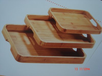 東昇瓷器餐具=上美圓角竹托盤(M64-30)