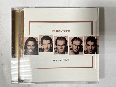 昀嫣音樂(CD84)   boyzone where we belong 1998年 微磨損微細紋 保存如圖 售出不退